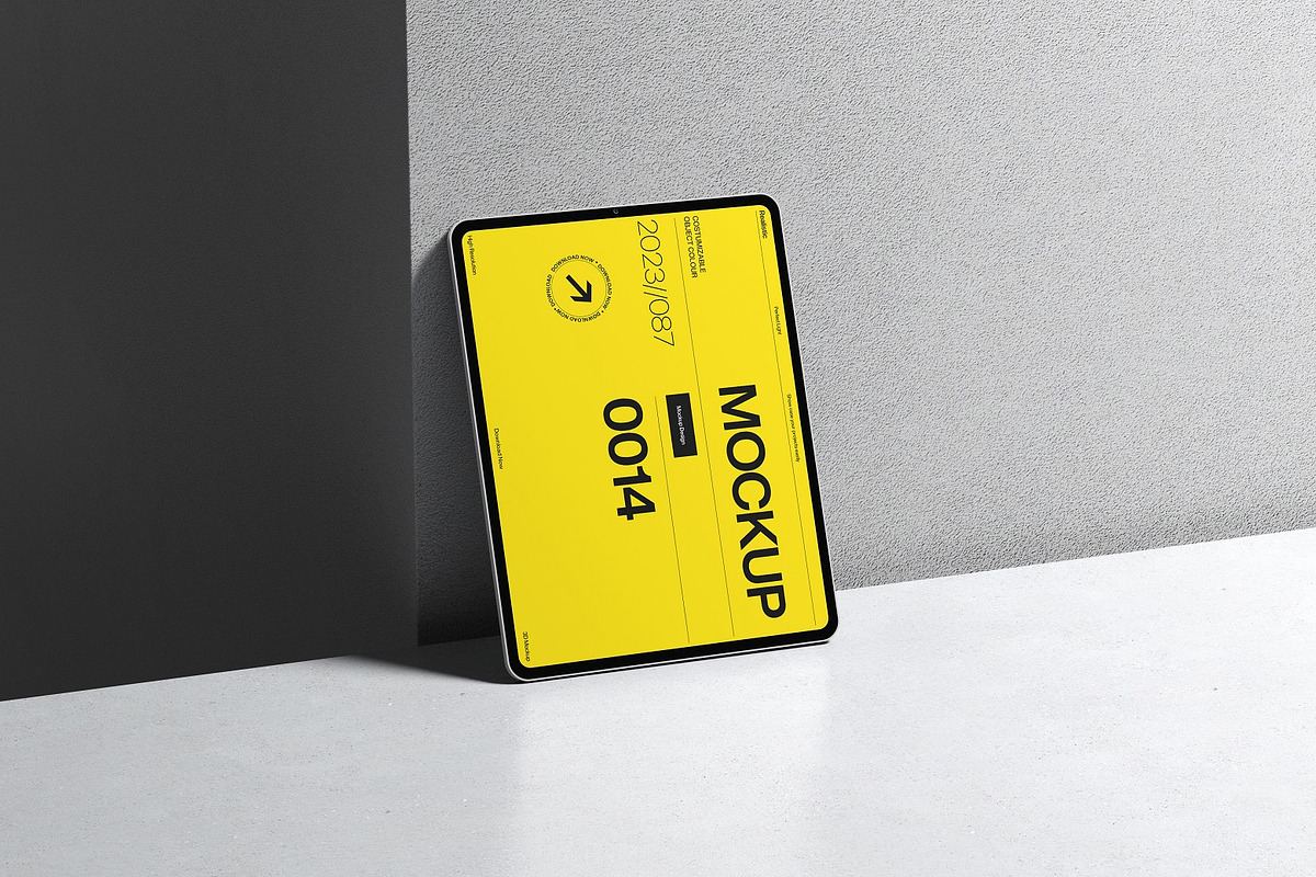Minimal Tablet Device Mockup Set, an iPad Mockup by kreatifreya (Photo 2 of 6)