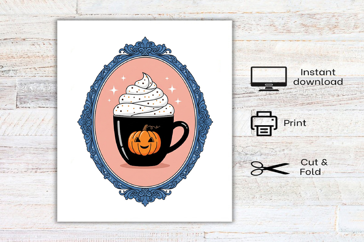 Halloween Cute Frame Clipart Bundle, an Illustration by Canvas Craft (Photo 7 of 7)