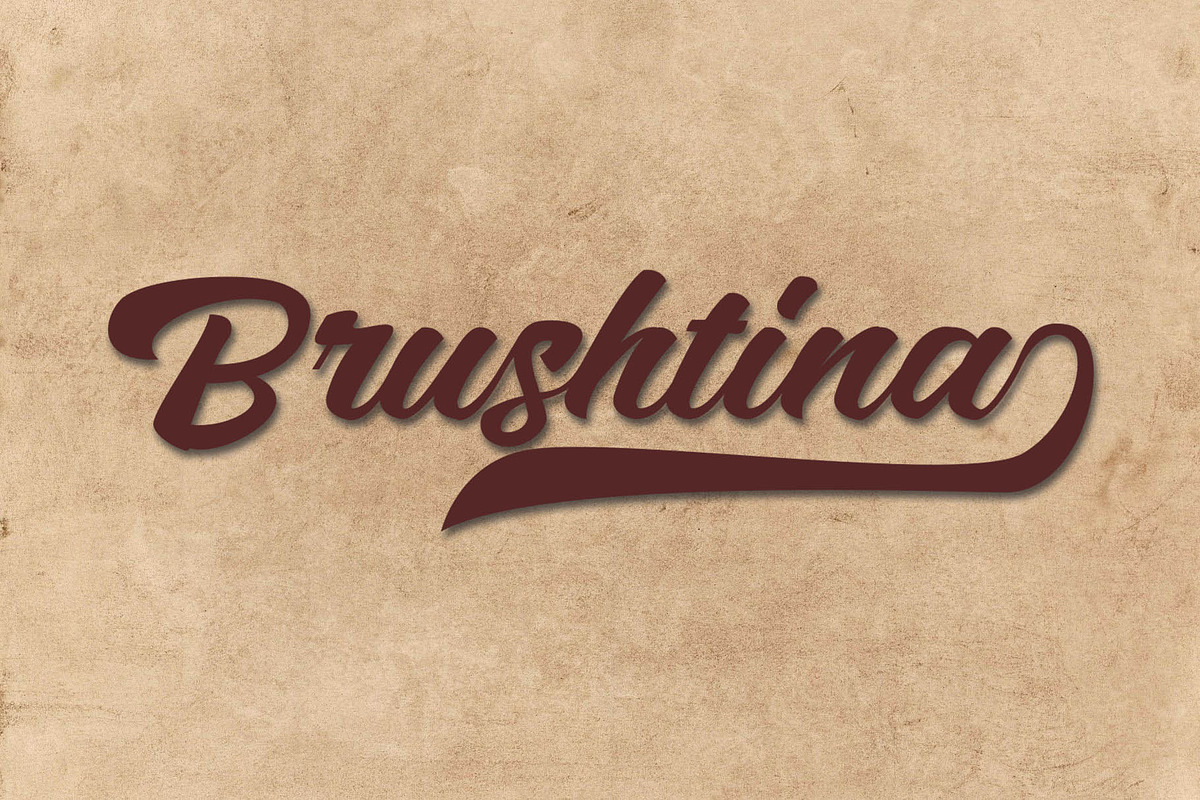 Brushtina Brush Font, a Handwritten Font by Anomali Creatype (Photo 1 of 10)