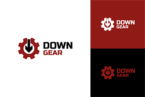 Down Gear Logo, a Branding & Logo Template by zaqilogo