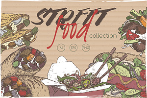 Street fast food collection
