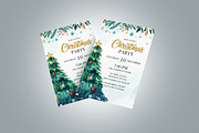 Christmas Party Flyer Template, a Flyer Template by Designscozy (Thumbnail 2 of 2)