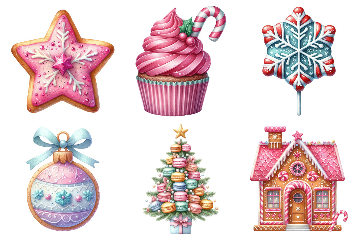 Sweet Christmas Clipart Bundle, an Illustration by Daily.Designs (Photo 4 of 5)