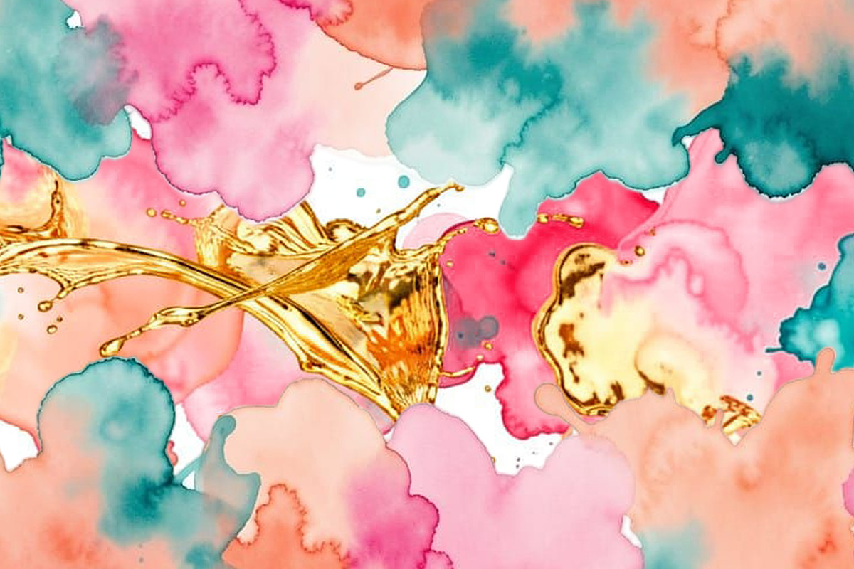 Flamingo Splash Background, a Decorative Illustration by Sharon Schwalbe (Photo 4 of 5)