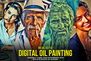 Realistic Digital Oil Painting