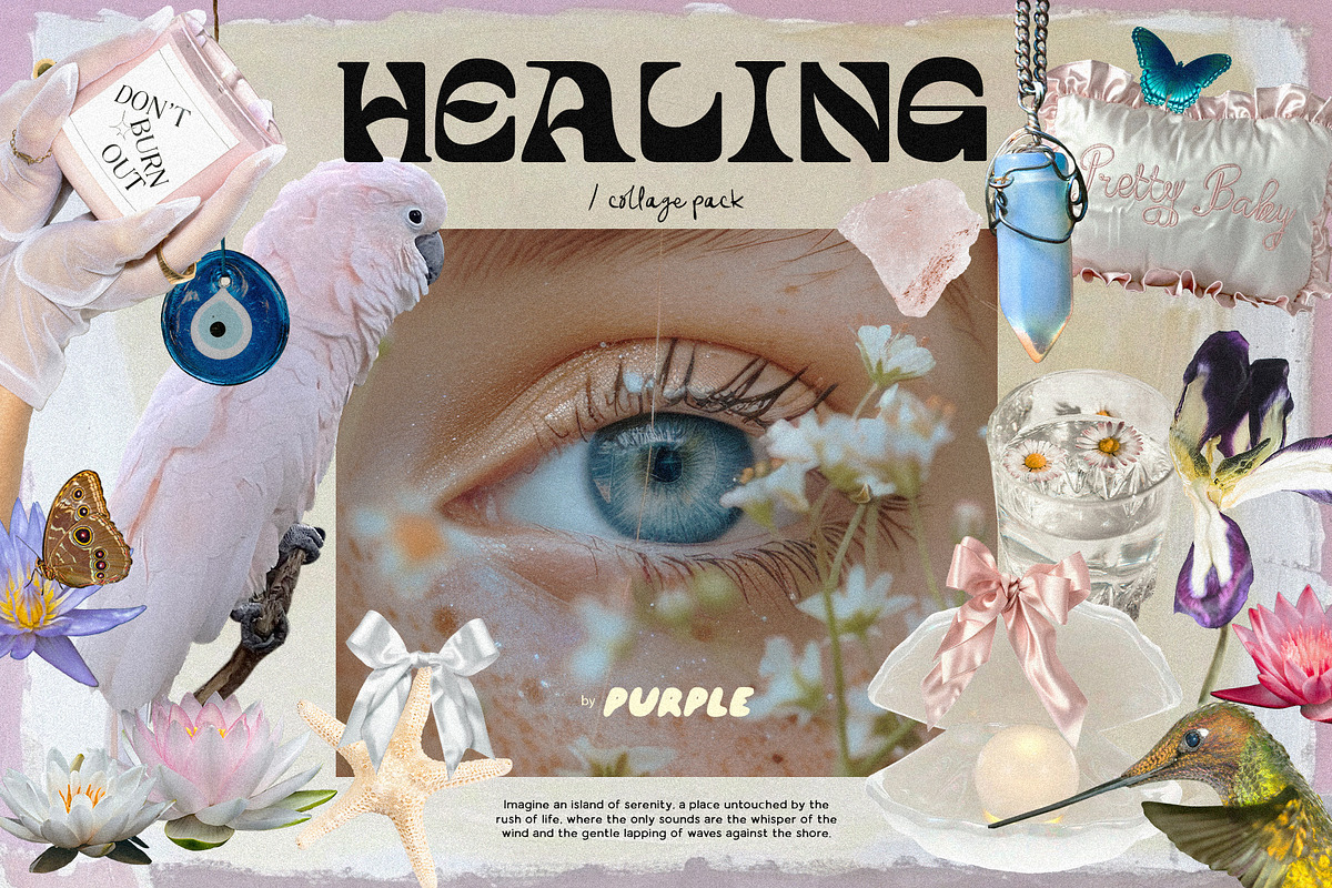 Healing. Collage Pack, an Object Graphic by Purple (Photo 1 of 10)