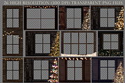Christmas window and lights overlays, an Object Graphic by Paper Farms (Thumbnail 5 of 7)