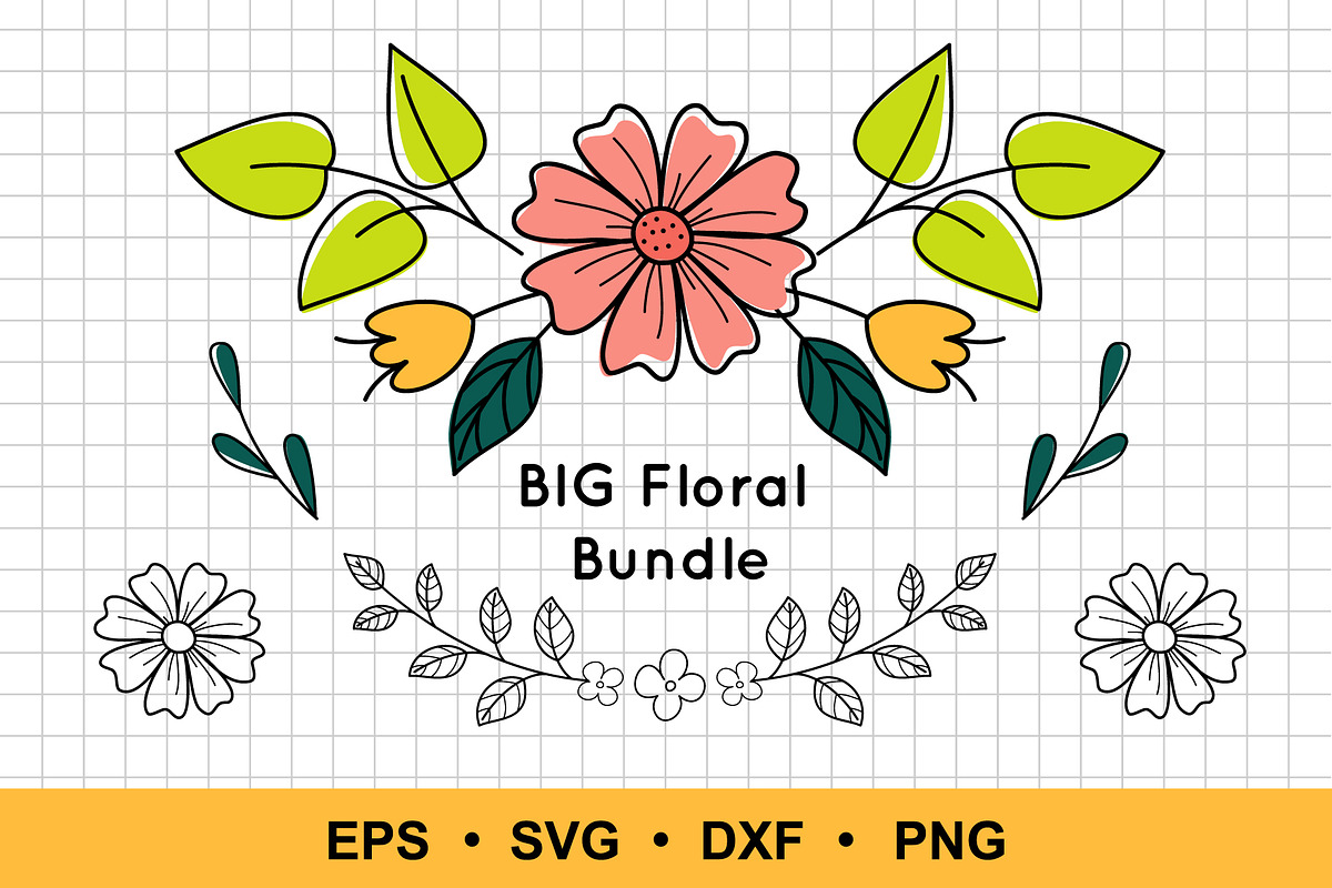 Floral Design set, a Decorative Illustration by Elena Nesterova (Photo 1 of 6)