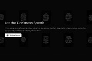Let the Darkness Speak - 12 Posters, an Object Illustration by Artlana (Thumbnail 2 of 12)