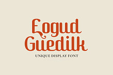 Eogud Guedilk - Retro Script Font