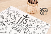 115 Handsketched Vector Elements Kit, an Illustration by Layerform Design Co. (Thumbnail 1 of 5)
