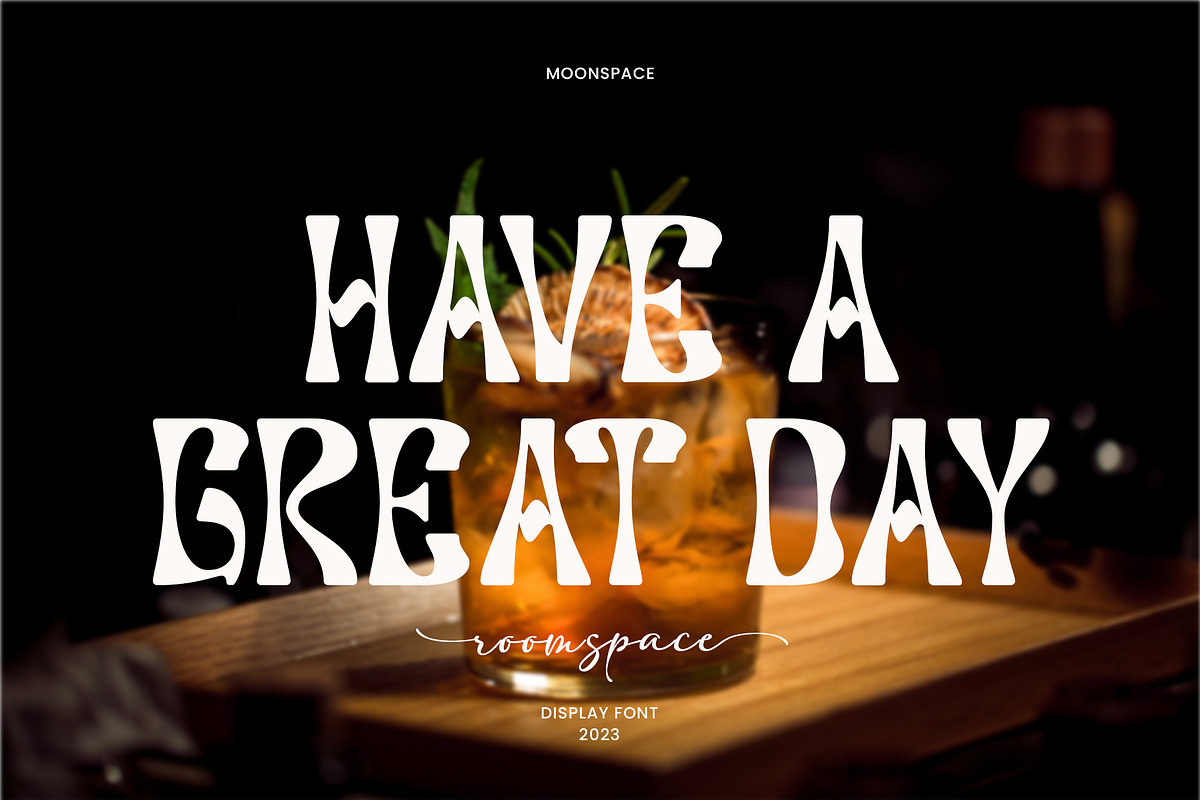 moonspace | Round Display Font, a Serif Font by roomspace creative lab (Photo 12 of 12)