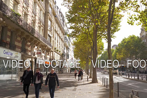 Walking In The Street Of Paris On