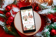 Christmas Phone Mockup Red Baubles, a Product Mockup by TatiMockup (Thumbnail 4 of 5)