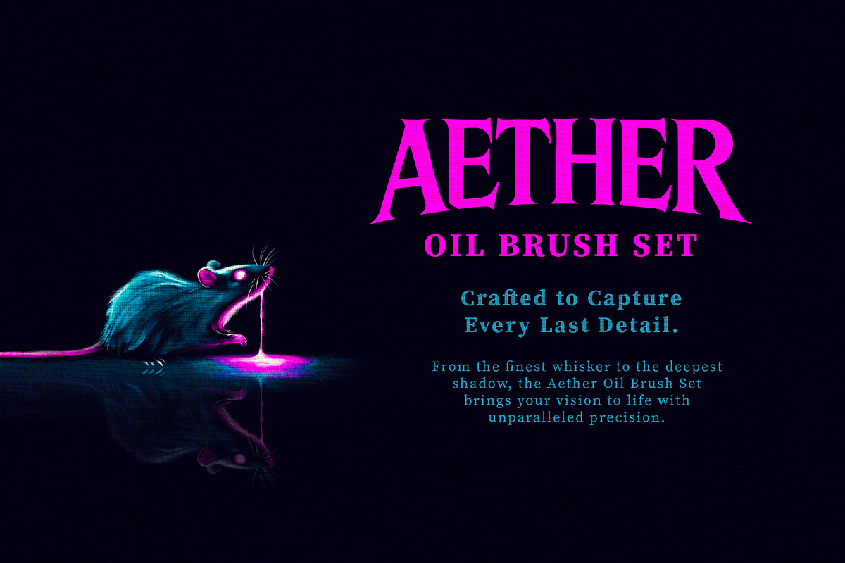 Aether Oil Brush Set (Illustrator), a Brush Add-On by G.A.R.M. Company (Photo 4 of 8)