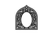 Islamic Arch Window Vector Bundle, an Illustration by yasushie (Thumbnail 46 of 51)