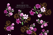 Magnolia PNG Watercolor Flowers, a Decorative Illustration by SashaKondr (Thumbnail 9 of 13)