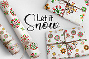 Snowflakes, a Pattern Graphic by Lidiebug (Thumbnail 2 of 9)