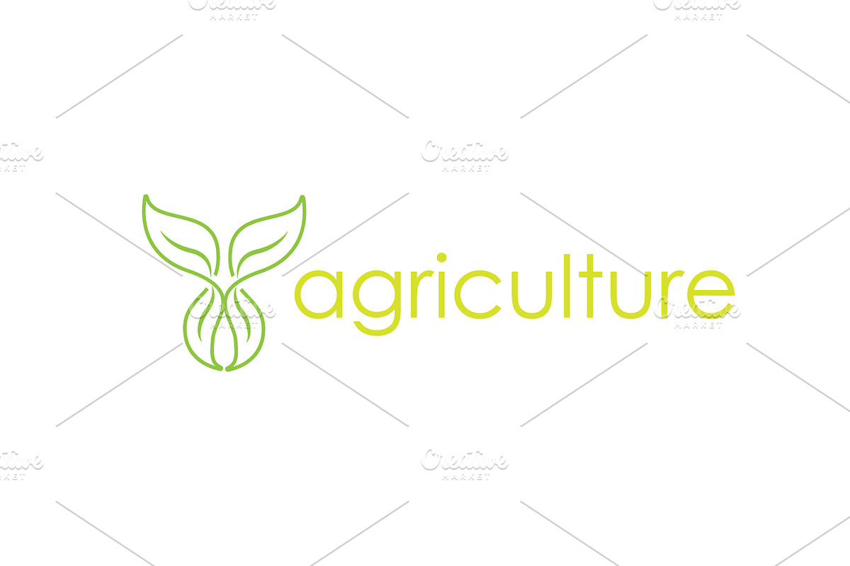 Agriculture Logo with Fresh Green, a Branding & Logo Template by Maylianaw28 (Photo 1 of 3)