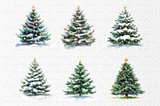 Watercolor Christmas Illustrations, a Seasonal Illustration by BirDIY Design (Thumbnail 6 of 8)