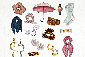 Fashion Items Clip Art Bundle