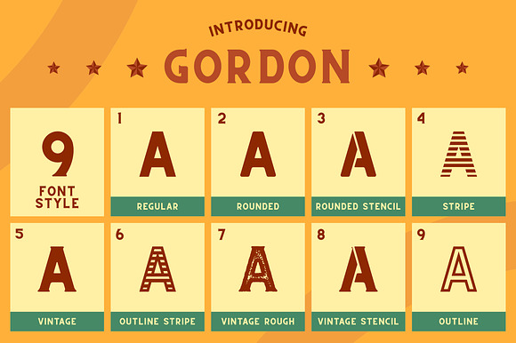 CS Gordon Font Family preview 7