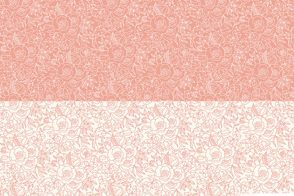 Big Set of Vector Floral Elements, a Decorative Illustration by FourLeafLover (Photo 9 of 18)