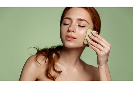 Woman feeling pleasure massaging, a Beauty & Fashion Photo by ringsaroundme