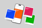 Social Media Post Carousel Mockup, a Product Mockup by graphypix (Thumbnail 1 of 4)