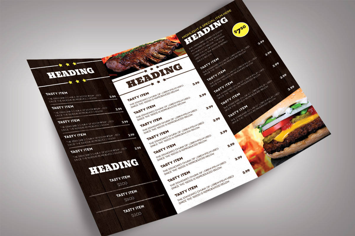 Restaurant Menu Modern, a Brochure Template by Nathan Knight Design (Photo 3 of 5)