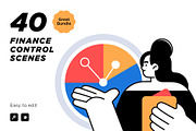 Finance control illustrations, a Person Illustration by StonePic (Thumbnail 1 of 3)