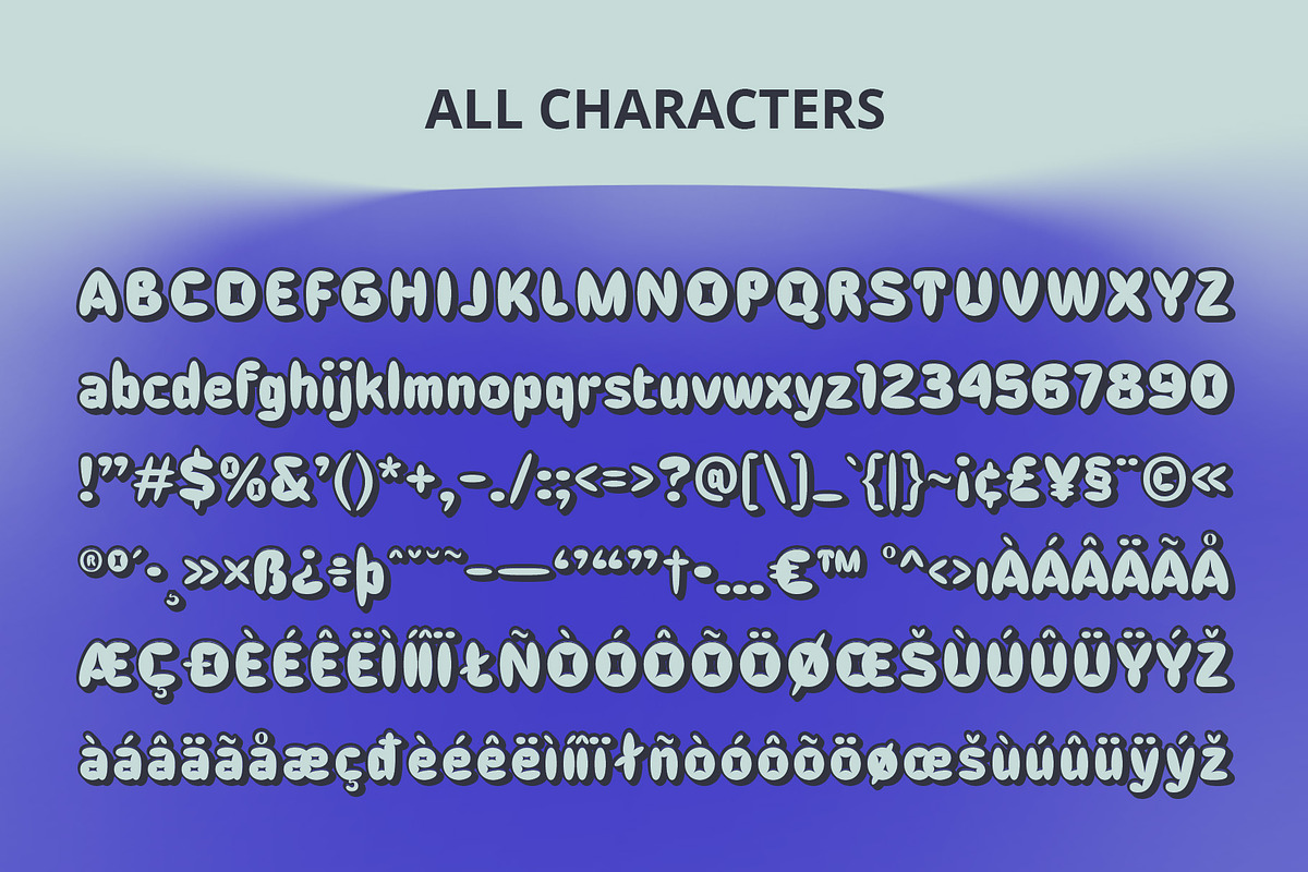 Cocana 3D, a Sans Serif Font by Craft Supply Co. (Photo 3 of 8)