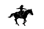 Western Cowboy Horse Silhouette Bund, an Illustration by Designs_River (Thumbnail 29 of 51)