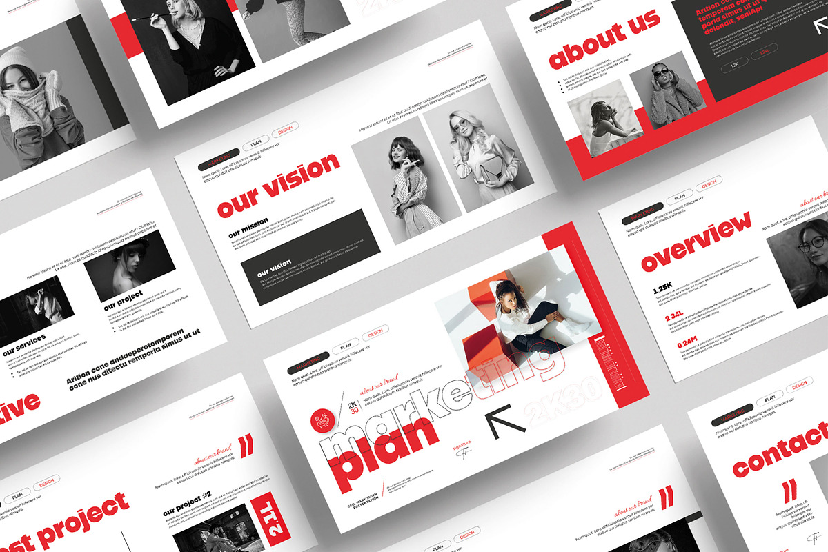 Marketing Plan Presentation Template, a Presentation Template by MightyDesign (Photo 1 of 8)
