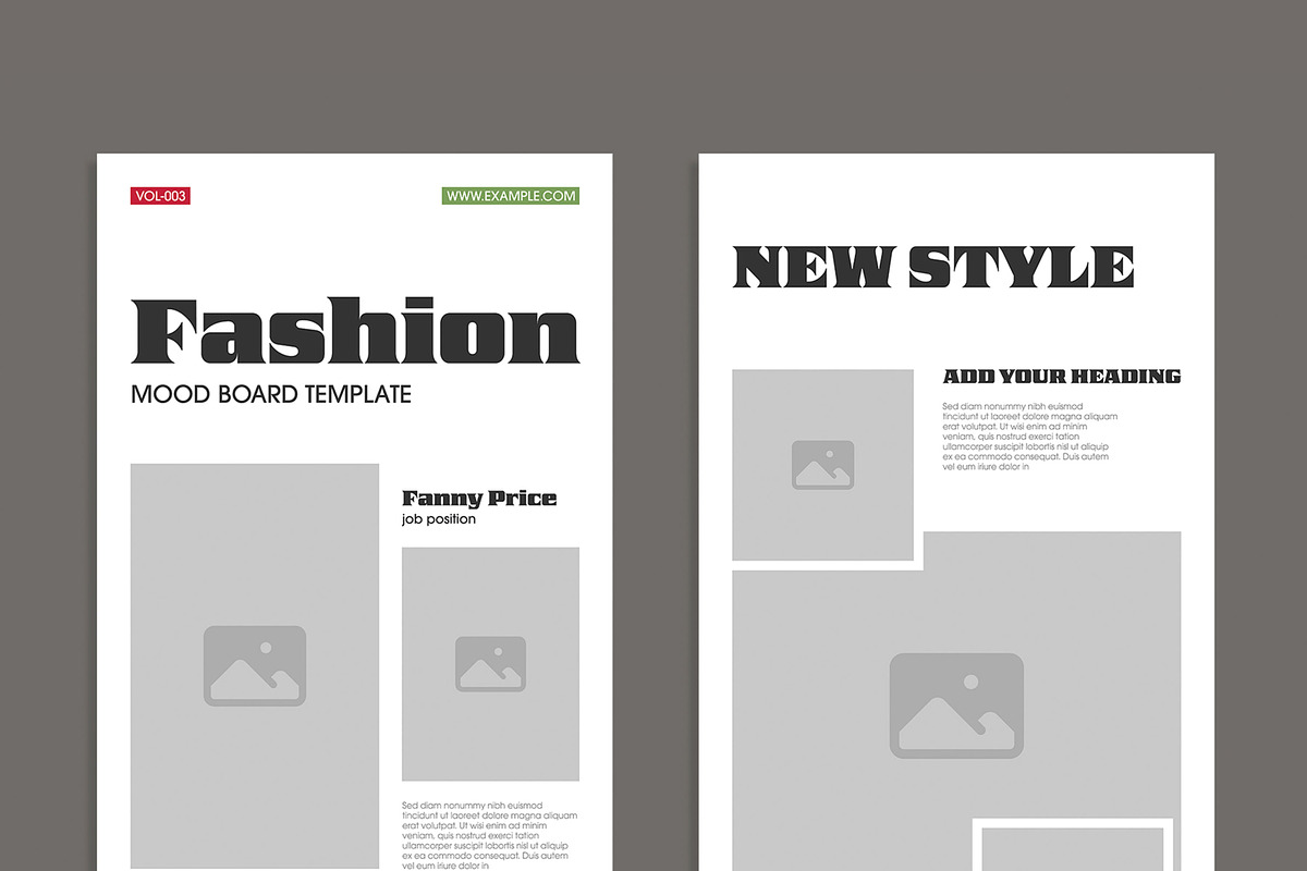 Elegant Fashion Mood Board Design, a Social Media Template by MightyDesign (Photo 2 of 10)