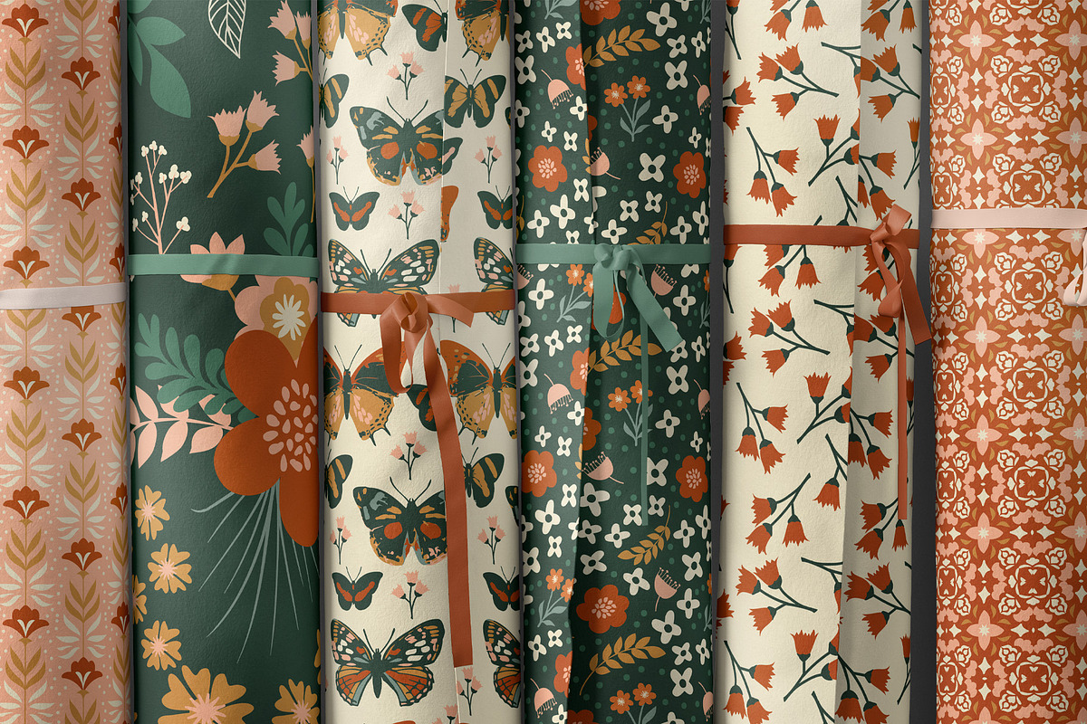 Woodland Garden Seamless Patterns, a Pattern Graphic by Wild Twig Co (Photo 4 of 9)