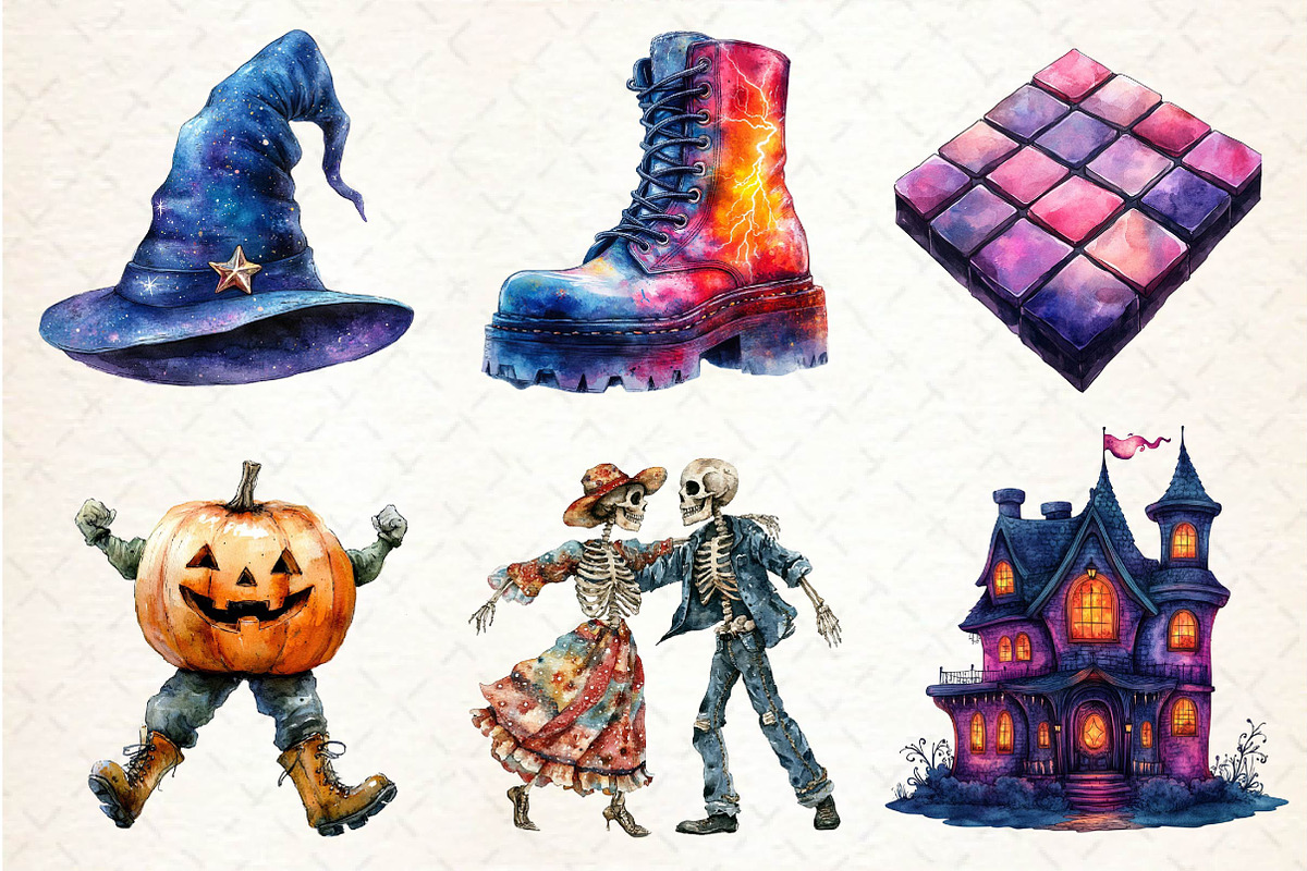 Disco Halloween Clipart PNG, an Illustration by Dream Creation (Photo 3 of 7)