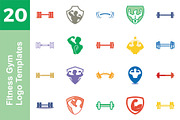 20 Logo Fitness Gym Templates Bundle, a Branding & Logo Template by Friendesigns (Thumbnail 1 of 21)