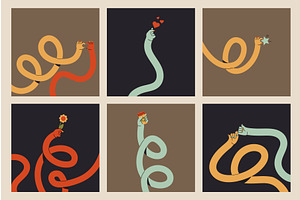 Flexible colorful gesture hands, an Object Illustration by art PVP - market