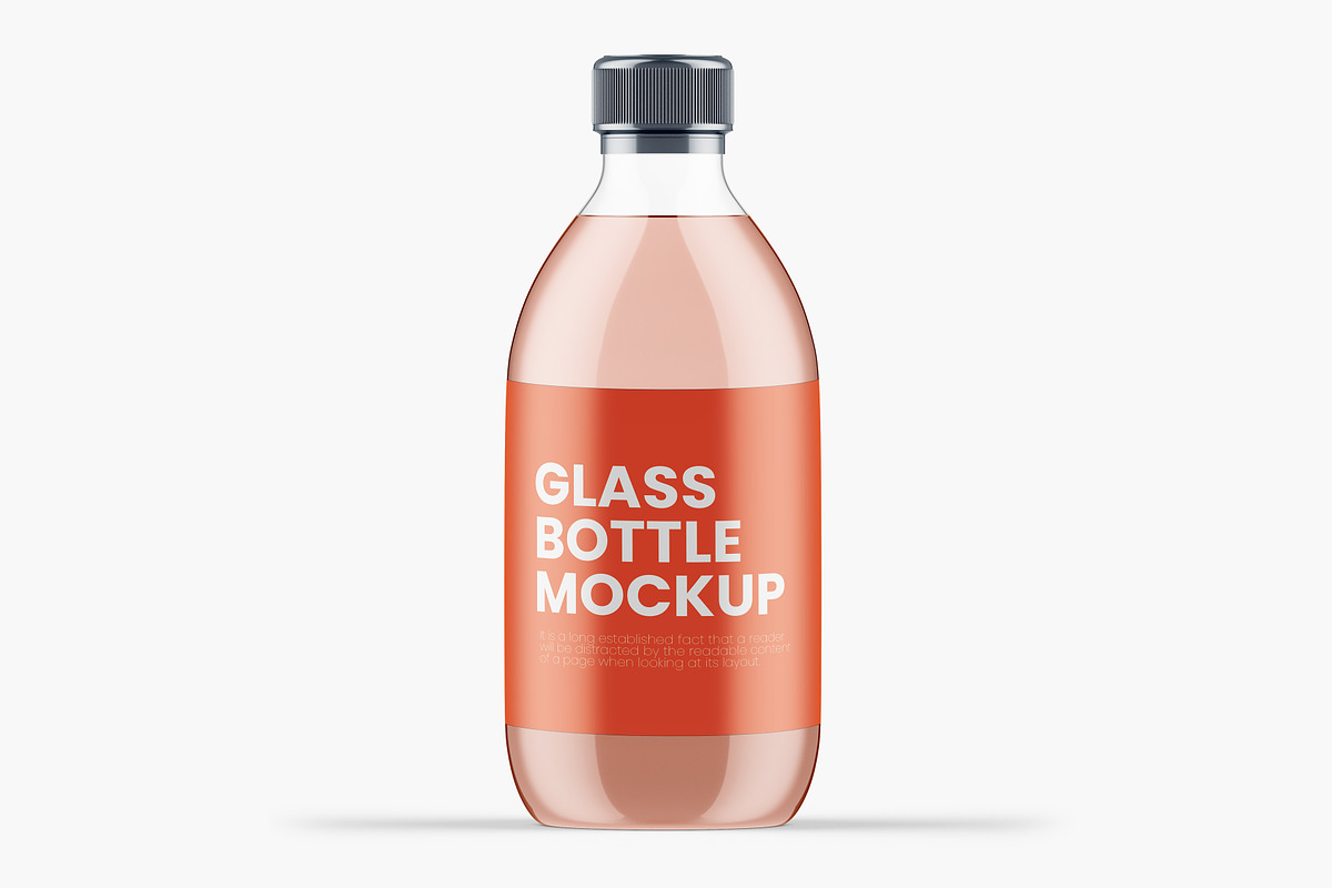 Clear Glass Bottle Mockup, a Product Mockup by GraphicsPixel (Photo 3 of 3)
