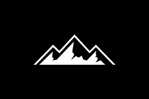 Mountain Peak Hill Landscape Logo