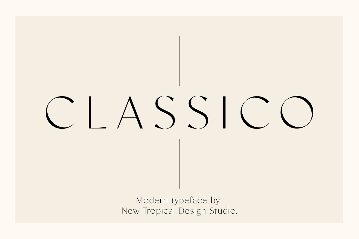 Classico - Serif Font, a Serif Font by Tropical Type (Photo 1 of 13)