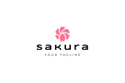 Sakura icon template illustration, a Branding & Logo Template by Dyn Studio (Thumbnail 2 of 2)