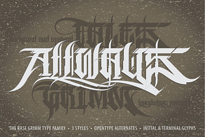 Rase Grimm - 3 Font Family