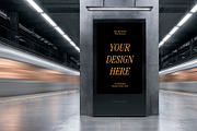 Vertical Billboard Mockup on Subway, a Mockup by rodrigofkaminski (Thumbnail 4 of 4)
