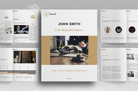 Corporate Law Firm Brochure Template
