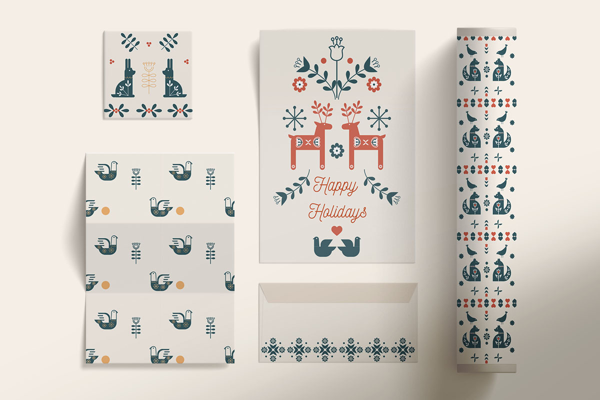 Scandi Folk Art Bundle, an Animal Illustration by Pattern.Culture (Photo 3 of 12)