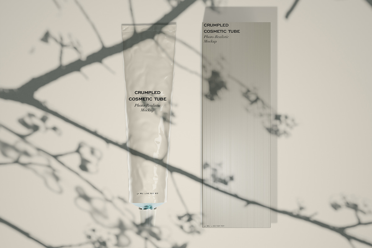 Crumpled Cosmetic Tube Mockup Set, a Product Mockup by Zumrod (Photo 11 of 11)
