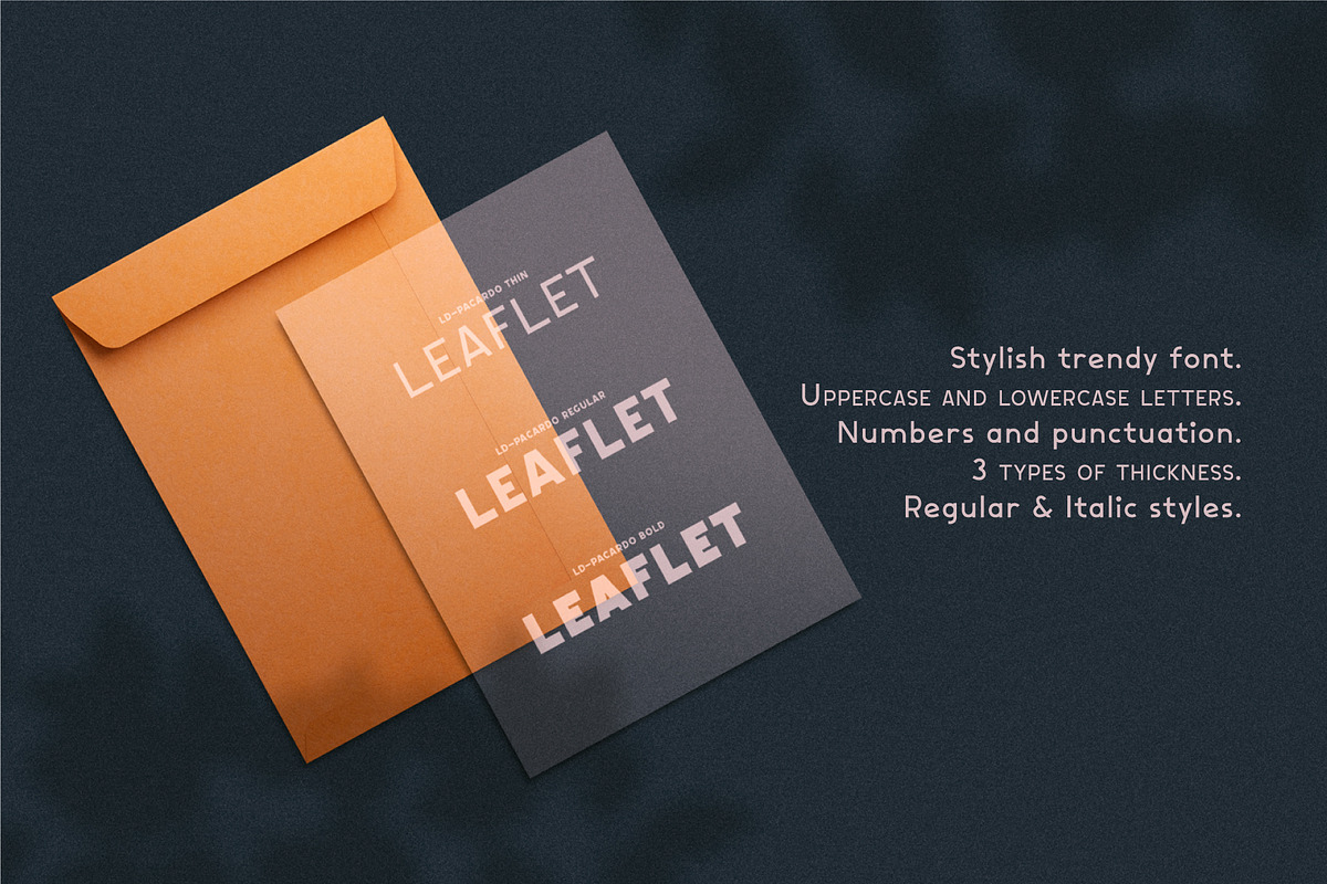 Pacardo. Sans Serif font family., a Sans Serif Font by Luxfont (Photo 5 of 8)