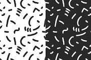 20 B&W hand drawn SEAMLESS PATTERNS, a Pattern Graphic by Studio.lize (Thumbnail 9 of 16)